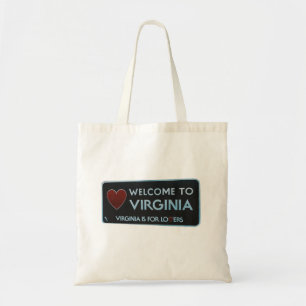 Welcome to Virginia Sign Tote Bag