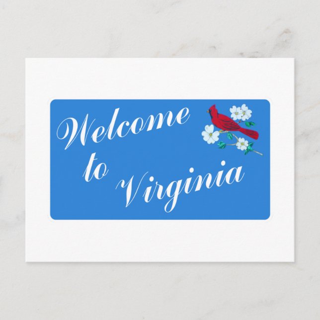 Welcome to Virginia - USA Postcard (Front)