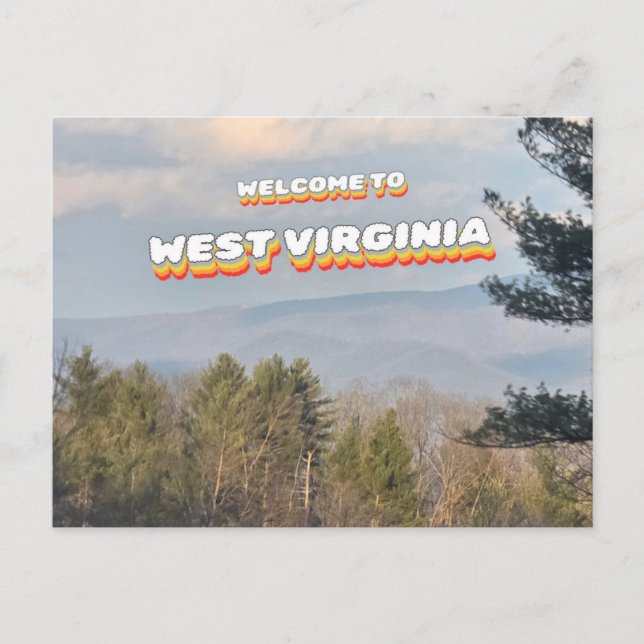 Welcome to West Virginia Postcard (Front)