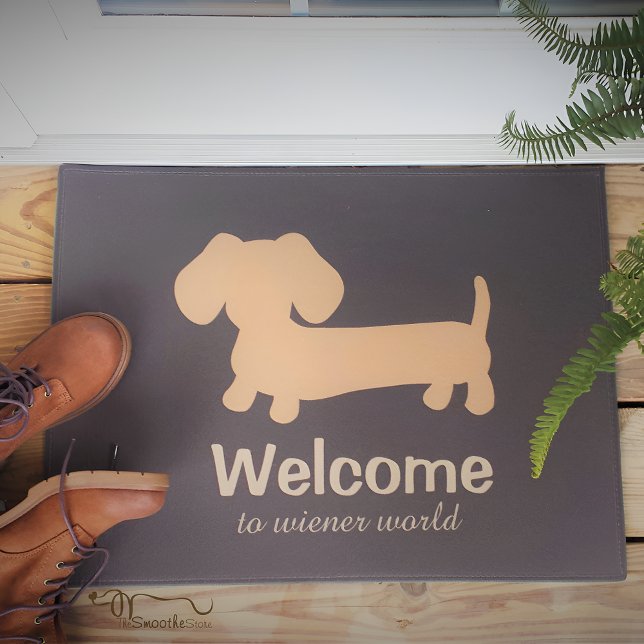 Welcome to Wiener Dog World Front Door mat (Creator Uploaded)