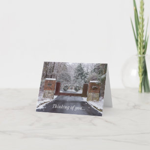 Welcome To Winter Thinking Of You Card
