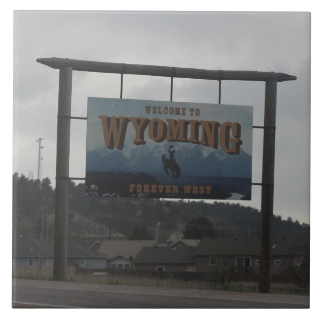 Welcome to Wyoming  Tile (Front)