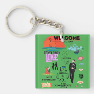 WELCOME TRAVEL AGAIN KEYCHAIN