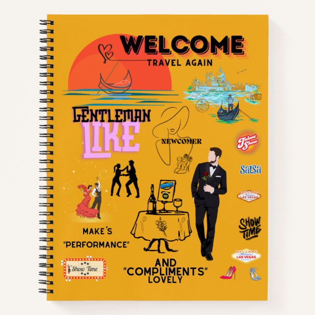 WELCOME TRAVEL AGAIN NOTEBOOK (Front)