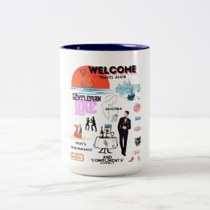 WELCOME TRAVEL AGAIN Two-Tone COFFEE MUG