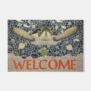 Welcome Turtle Doormat, Cute Turtle Doormat