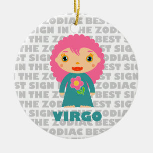 Welcome Virgo Zodiac Baby! Ceramic Ornament