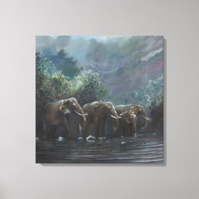 Welcome Waters 1990 Canvas Print (Front)