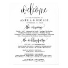 Welcome wedding program sign