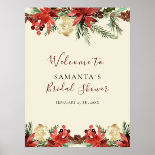 Welcome Winter Wedding Bridal Shower Poster
