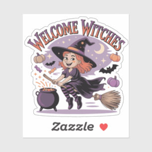 Welcome Witches - Cute Halloween Witch