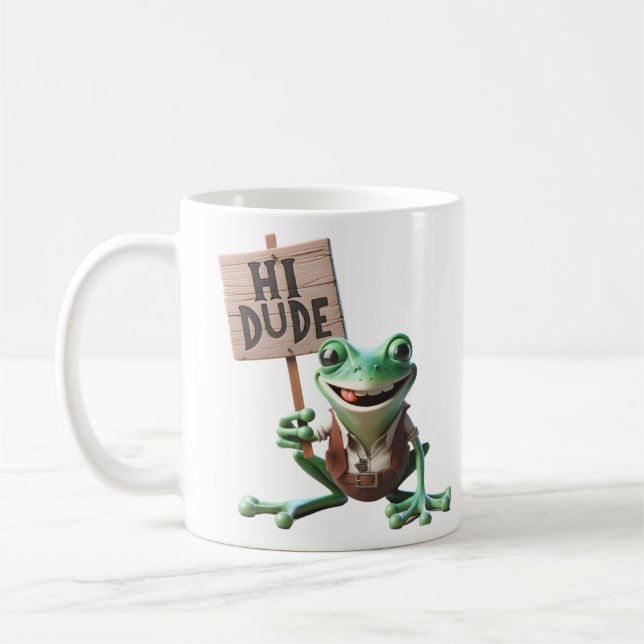 Welcoming Froglet Coffee Mug (Left)