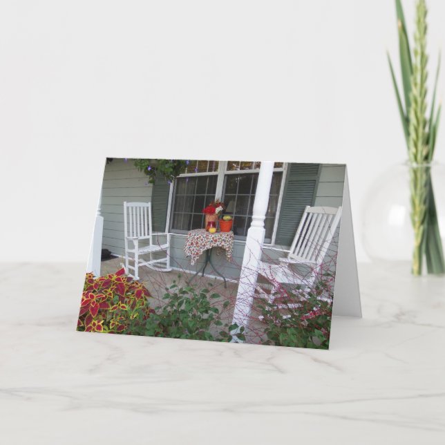 Welcoming Porch, Hospitality Thank You Card (Front)