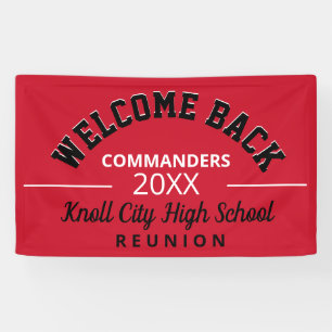 Welcoming School Colours! Class reunion banner