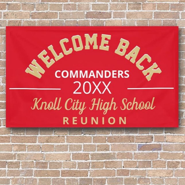 Welcoming School Colours! Class reunion banner (Creator Uploaded)