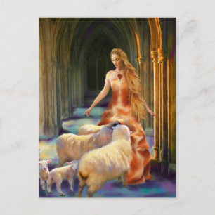 Welcoming the Lambs Postcard