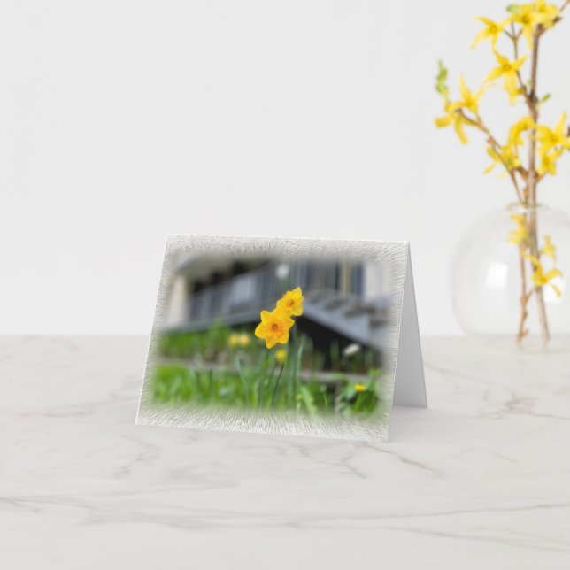 Welcoming yellow flowers card (Yellow Flower)