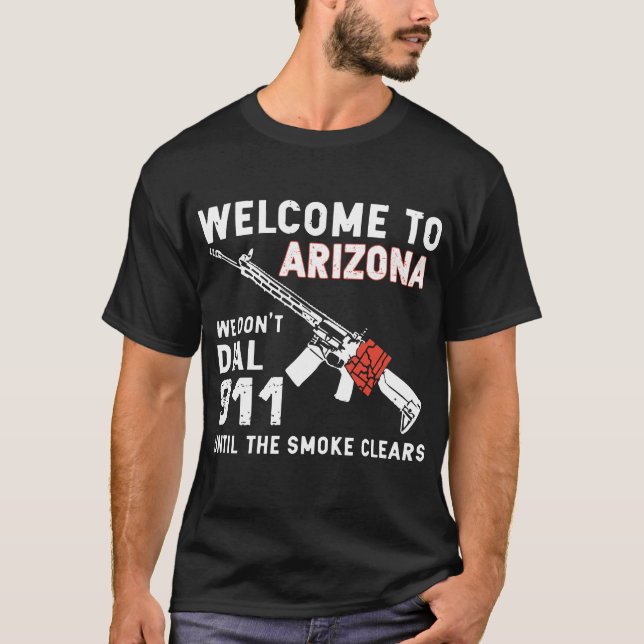 welcone aux T-shirts d'arme à feu de l'Arizona (Devant)