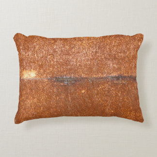 Welded old metal, rust texture. accent pillow