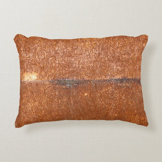 Welded old metal, rust texture. accent pillow (Front)