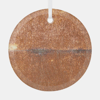 Welded old metal, rust texture. glass ornament