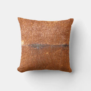 Welded old metal, rust texture. throw pillow