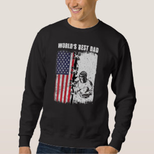 Welder American Flag Welding Worlds Best Dad Sweatshirt
