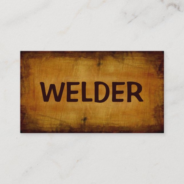 Welder Antique Carte de visite (Devant)