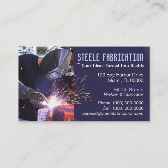 Welder Business Card (Front)