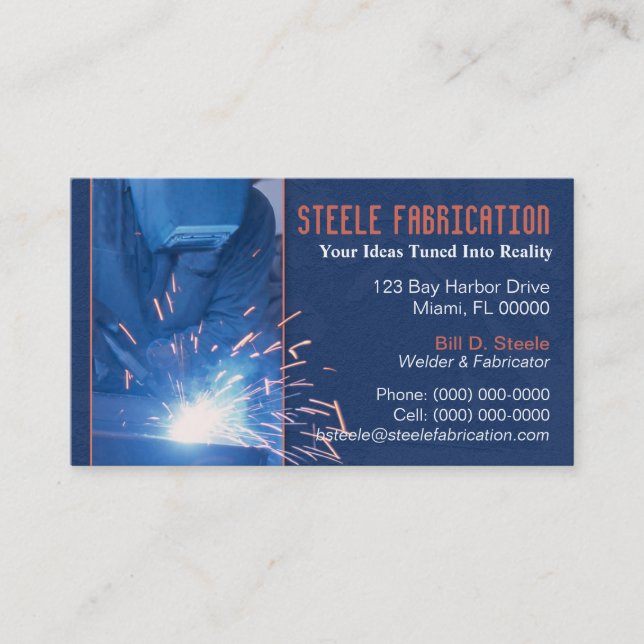 Welder Business Card (Front)