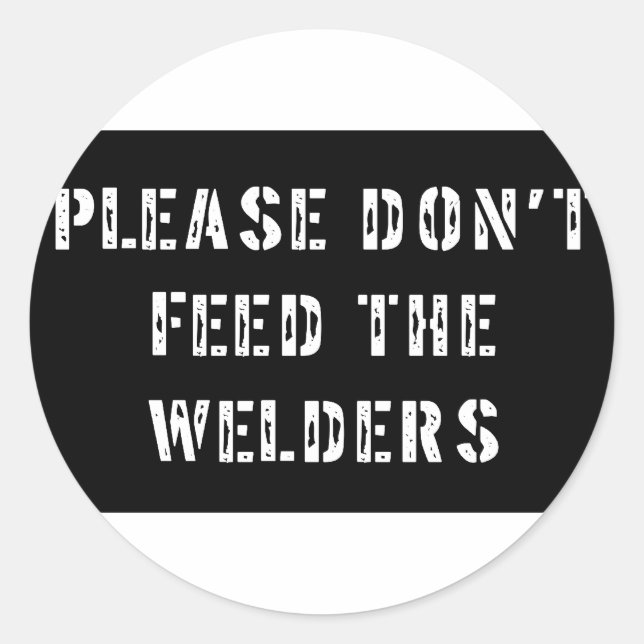 Welder Classic Round Sticker (Front)