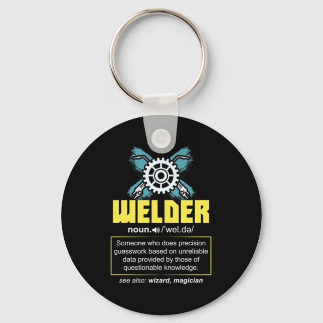Welder Definition Keychain (Front)