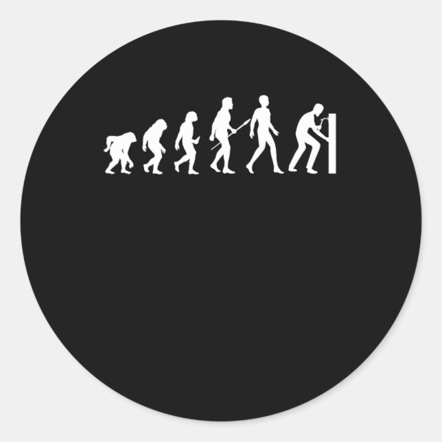 Welder Evolution Craftsman Welding Classic Round Sticker (Front)