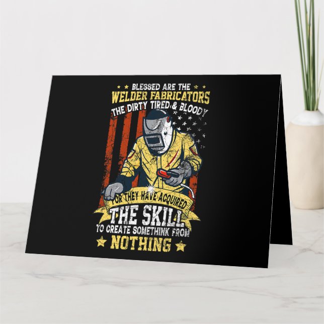 Welder Fabricators Metalworker Welding Machine MIG Card (Front)