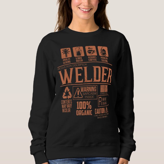 Welder  For Men  Welder   Welding Sweatshirt (Front)