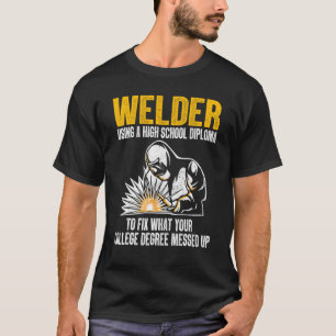 Welder For Men Women Welding Steel Migtig T-Shirt