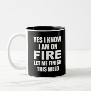 welder gift Two-Tone coffee mug