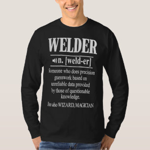 Welder Gifts Funny Welding Image On Back Of Shirt 