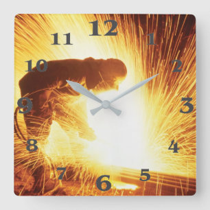 Welder image for Square-Wall-Clock Square Wall Clock