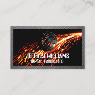 Welder Logo   Sparks and Metals Business Card