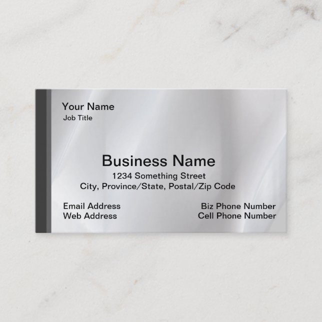 Welder Machinist Pipefitter Millwright Engineer Business Card (Front)