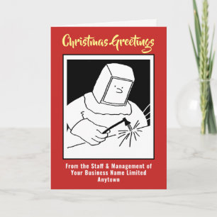 Welder or Blacksmith Company Christmas Card