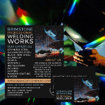 Welder Portrait, Metal Worker, Welder Advertising Flyer<br><div class="desc">Welder Portrait,  Metal Worker,  Welder Advertising Flyers By The Business Card Store.</div>