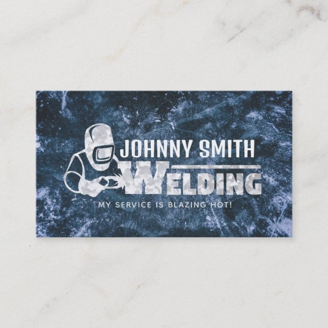Welder Slogans Business Cards (Front)