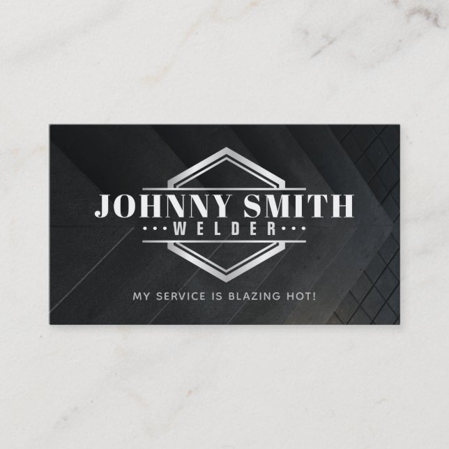 Welder Slogans Business Cards (Front)