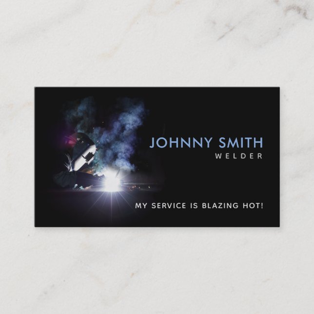 Welder Slogans Business Cards (Front)