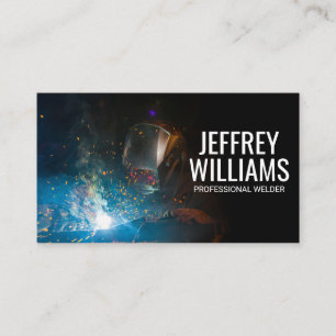 Welder Sparks Business Card