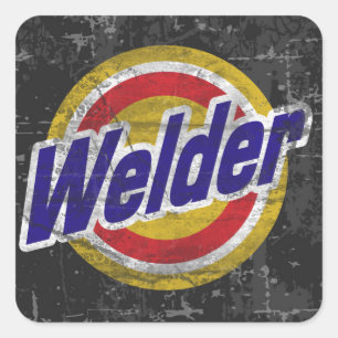 Welder Square Sticker