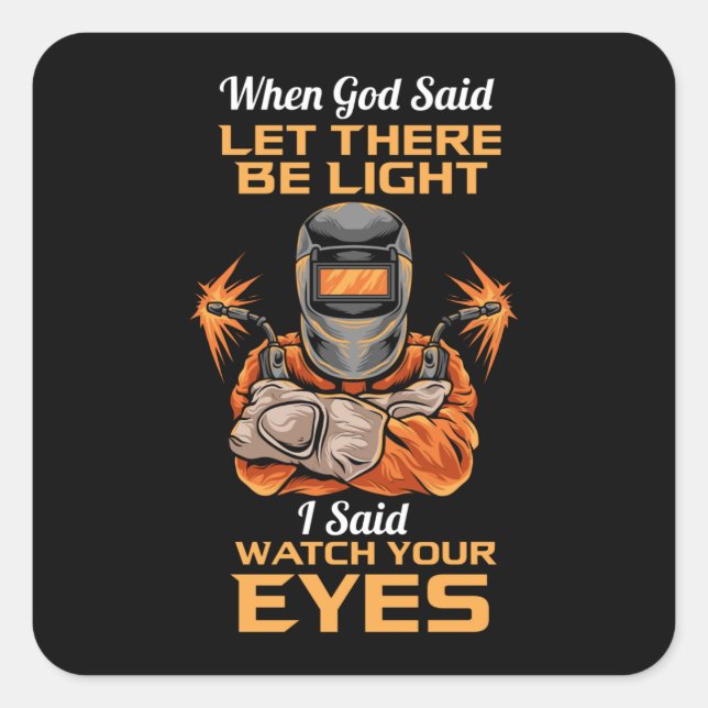 Welder Square Sticker (Front)