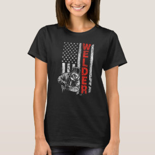 Welder  USA American Welding Worker Metalworking T-Shirt